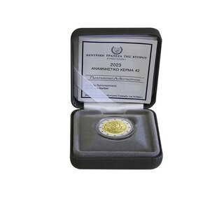 Pièce de monnaie 2 euro commémorative Chypre 2023 BE - Banque Centrale de Chypre