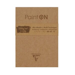 Bloc paint'on 10 5 x 14 8 cm - 50 feuilles frange - clairefontaine