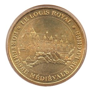 Mini médaille monnaie de paris 2007 - forteresse médiévale de loches (le logis royal)