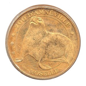 Mini médaille monnaie de paris 2007 - zoo d’amnéville (otarie)